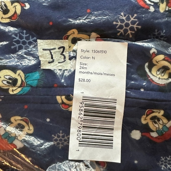 NWT Carter’s, Children’s Disney Character Onesie, Navy Blue and Red, 24M, Winter - Picture 3 of 3